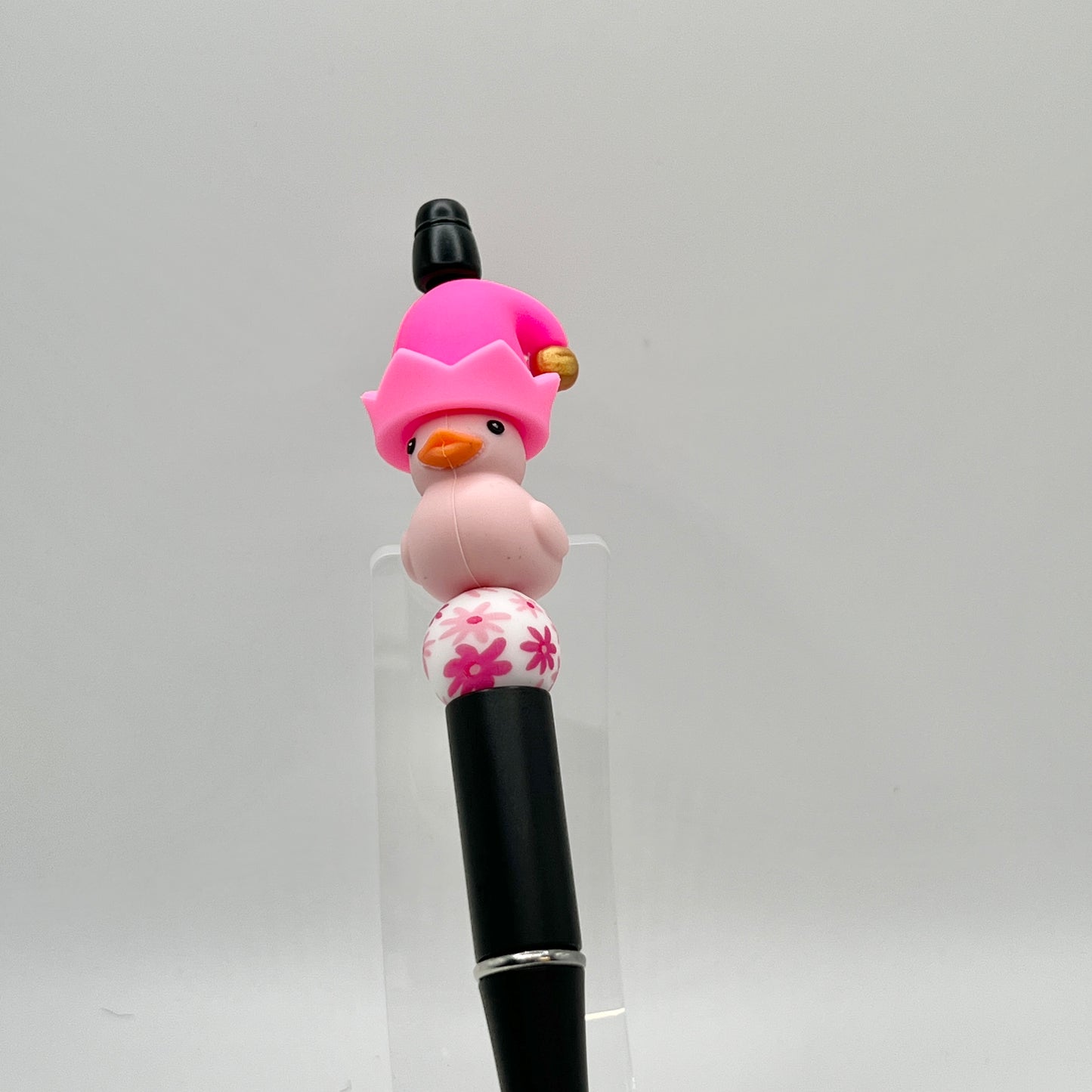 Pink Ducky Elf Plastic Pen