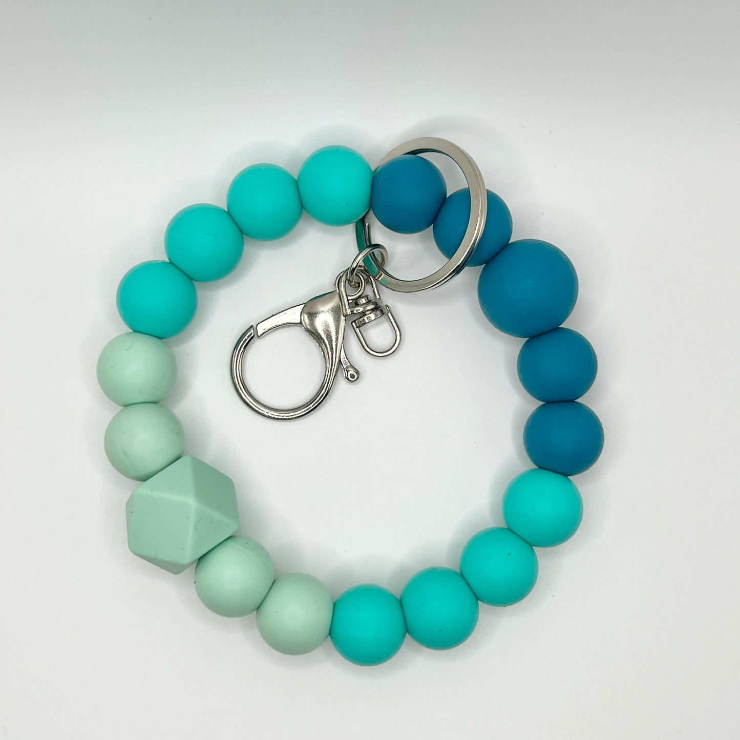 Aqua/Teal Ombre Wristlet