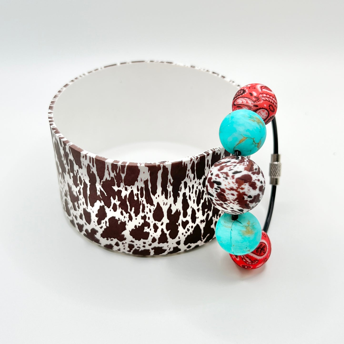 Brown Cow Hanky Boot & Charm Set