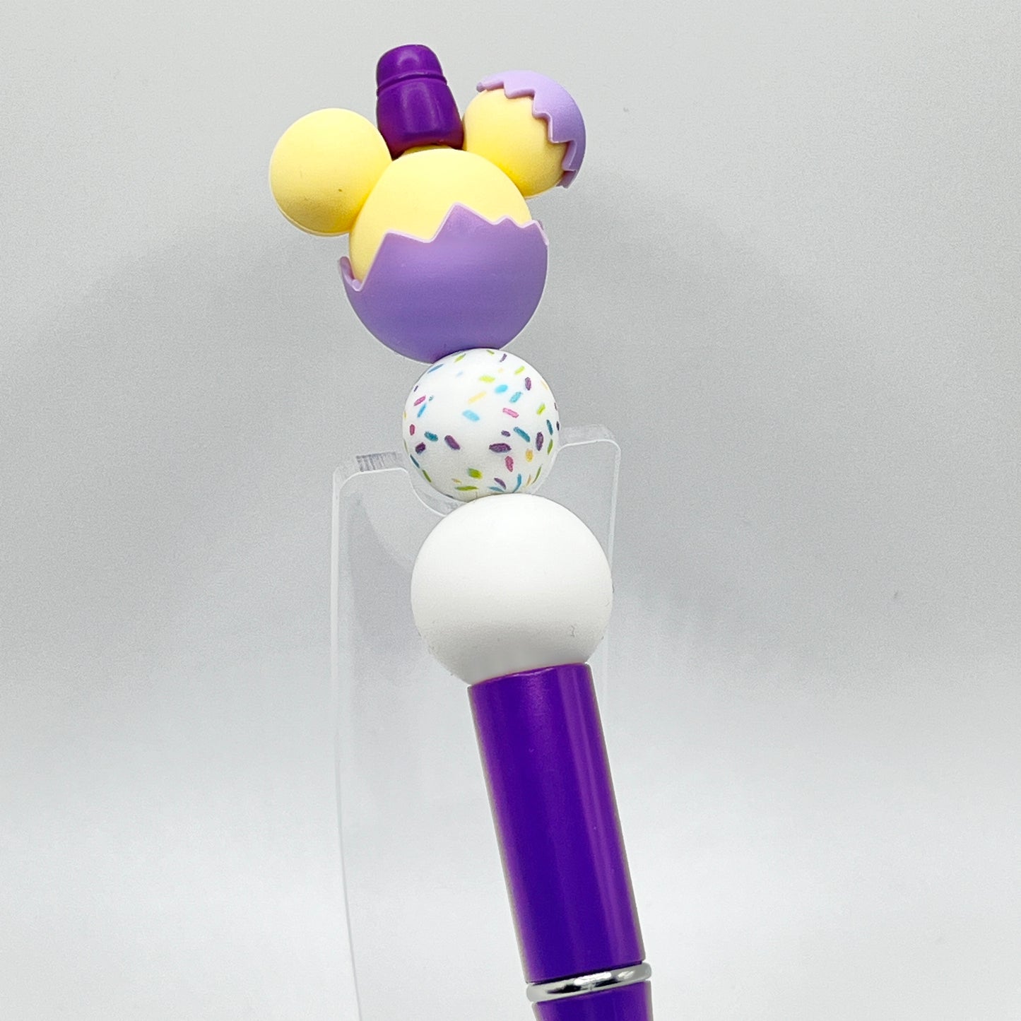Purple Mouse Egg Plastic Pen