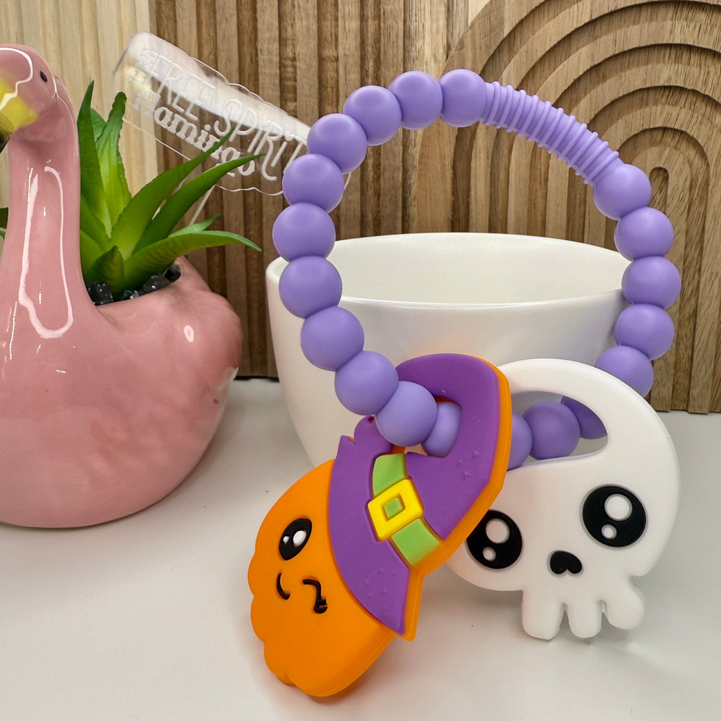 Pumpkin Skull Teether