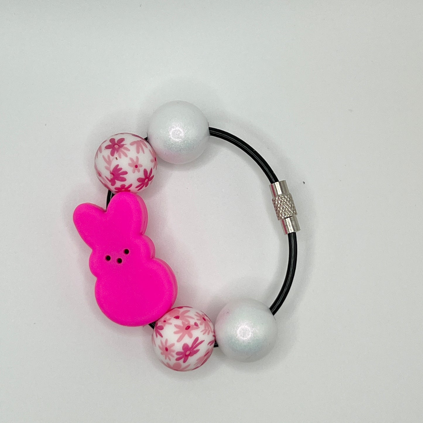 Daisies Pink Peep Cup Charm
