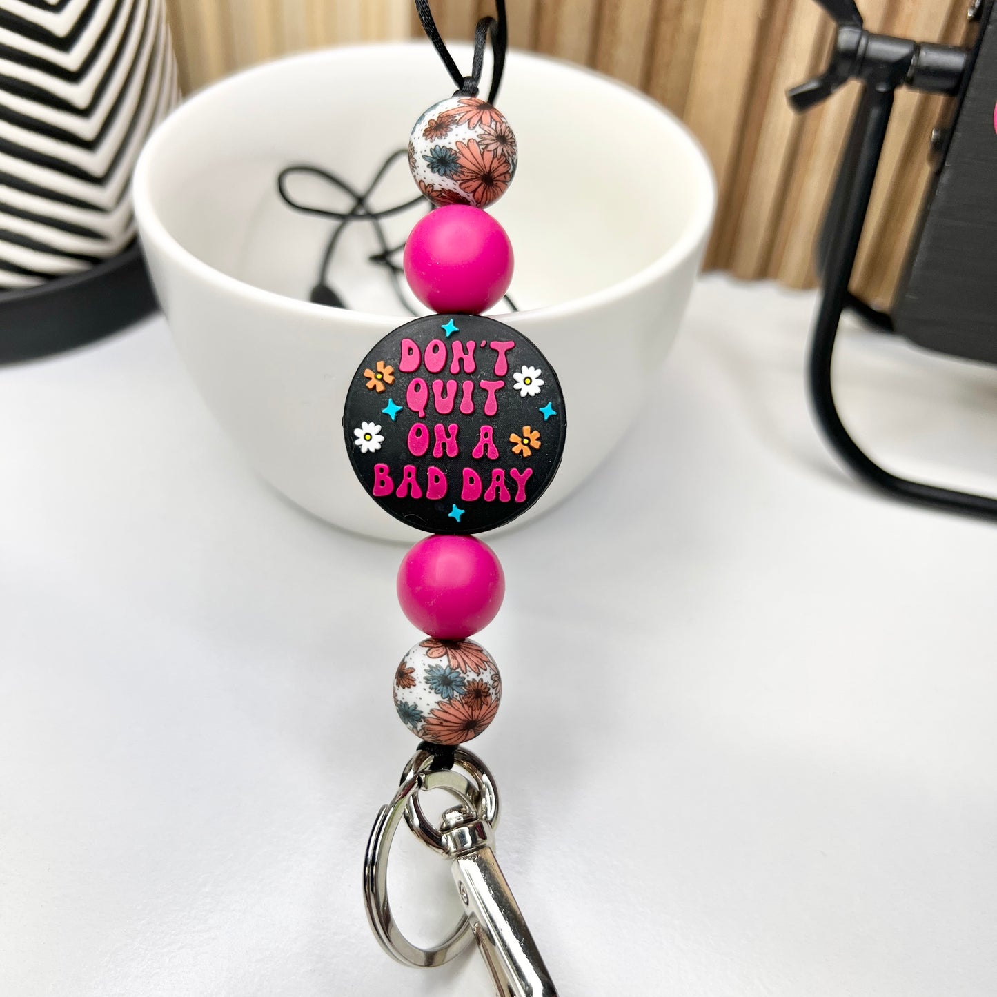 Don't Quit Daisies Lanyard