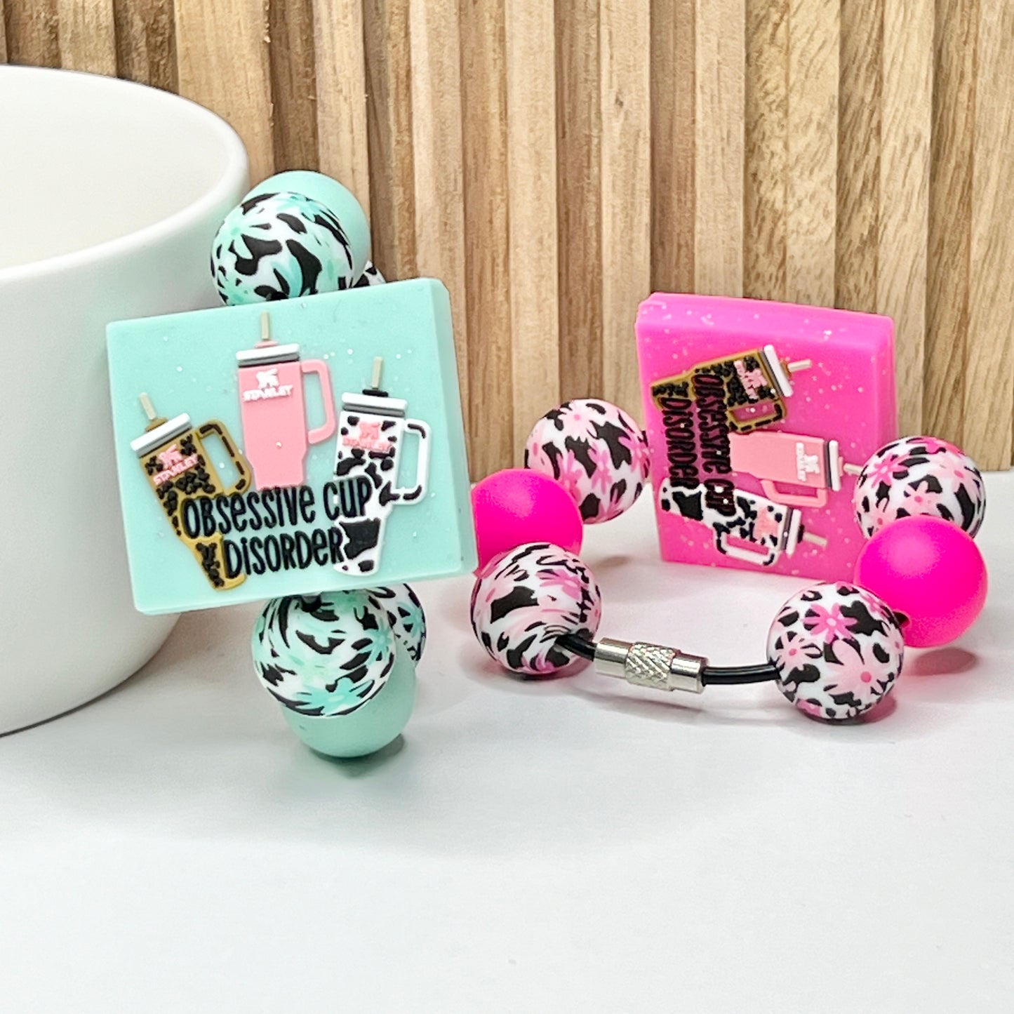 Mint Daisy Obsessive Cup Charm