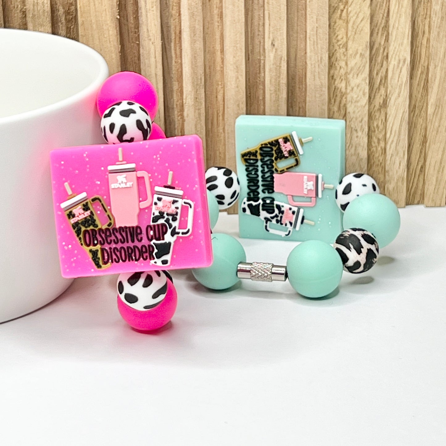 Hot Pink Obsessive Cup Charm