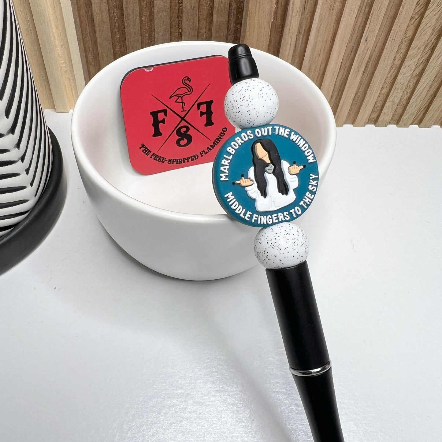 Middle Fingers To The Sky Plastic Pen