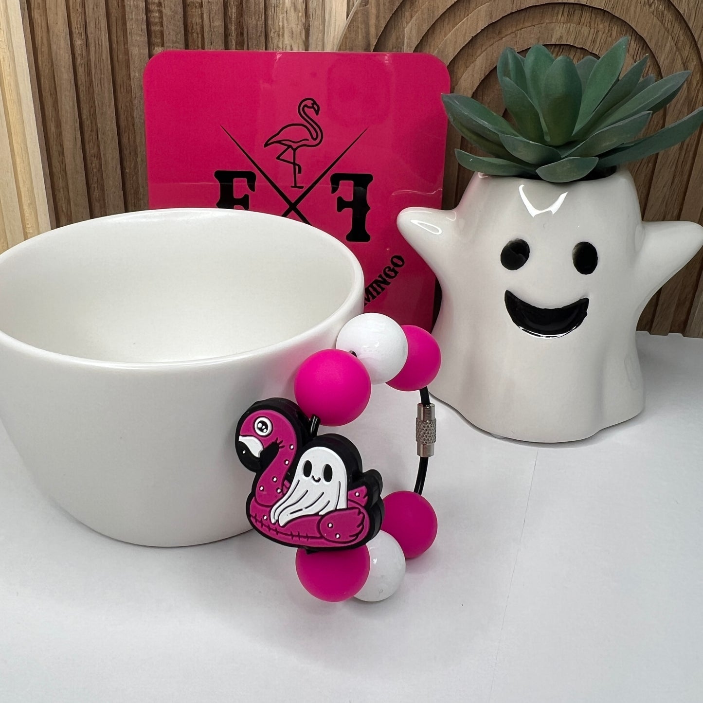 Ghosty In A Floatie Cup Charm