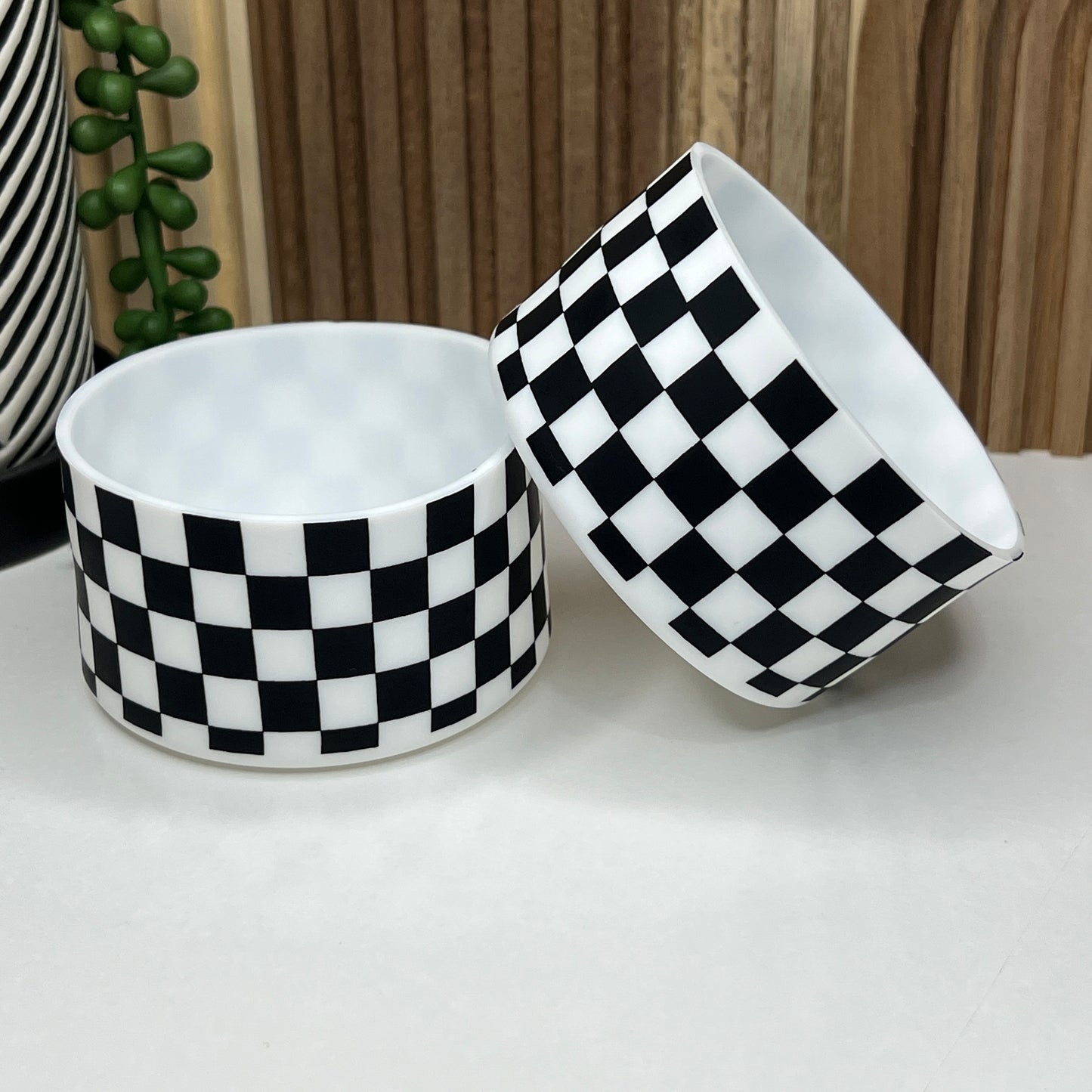 Checkered Tumbler Boot