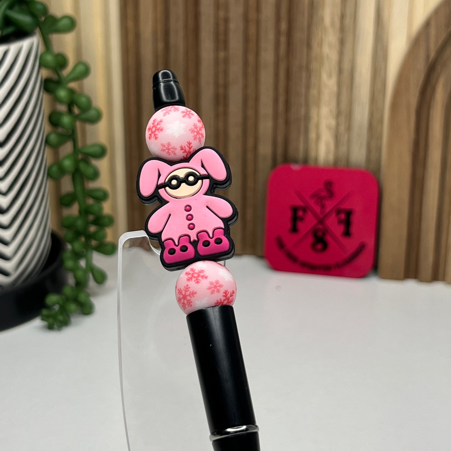 Pink Bunny Plastic Pen