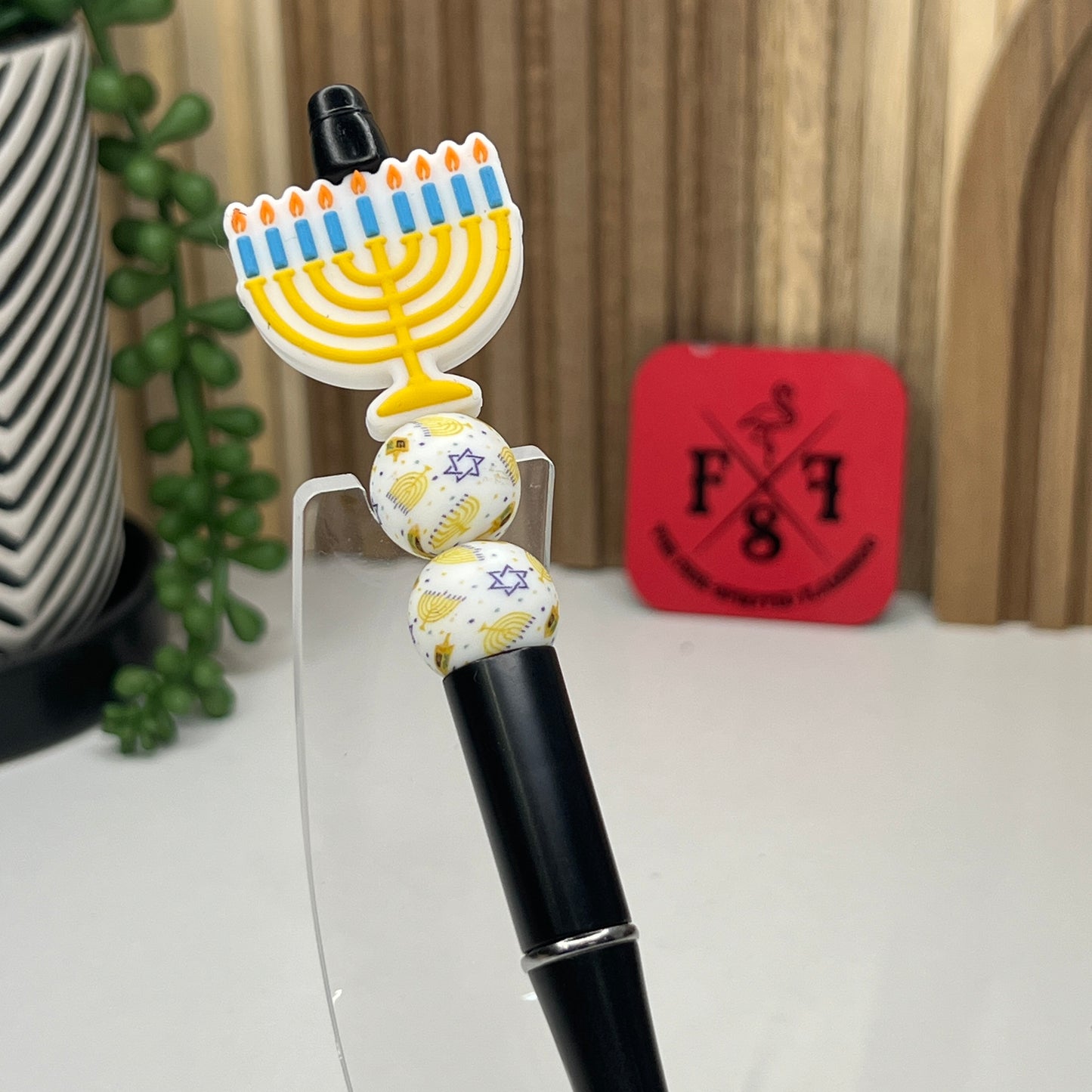 Menorah Plastic Pen