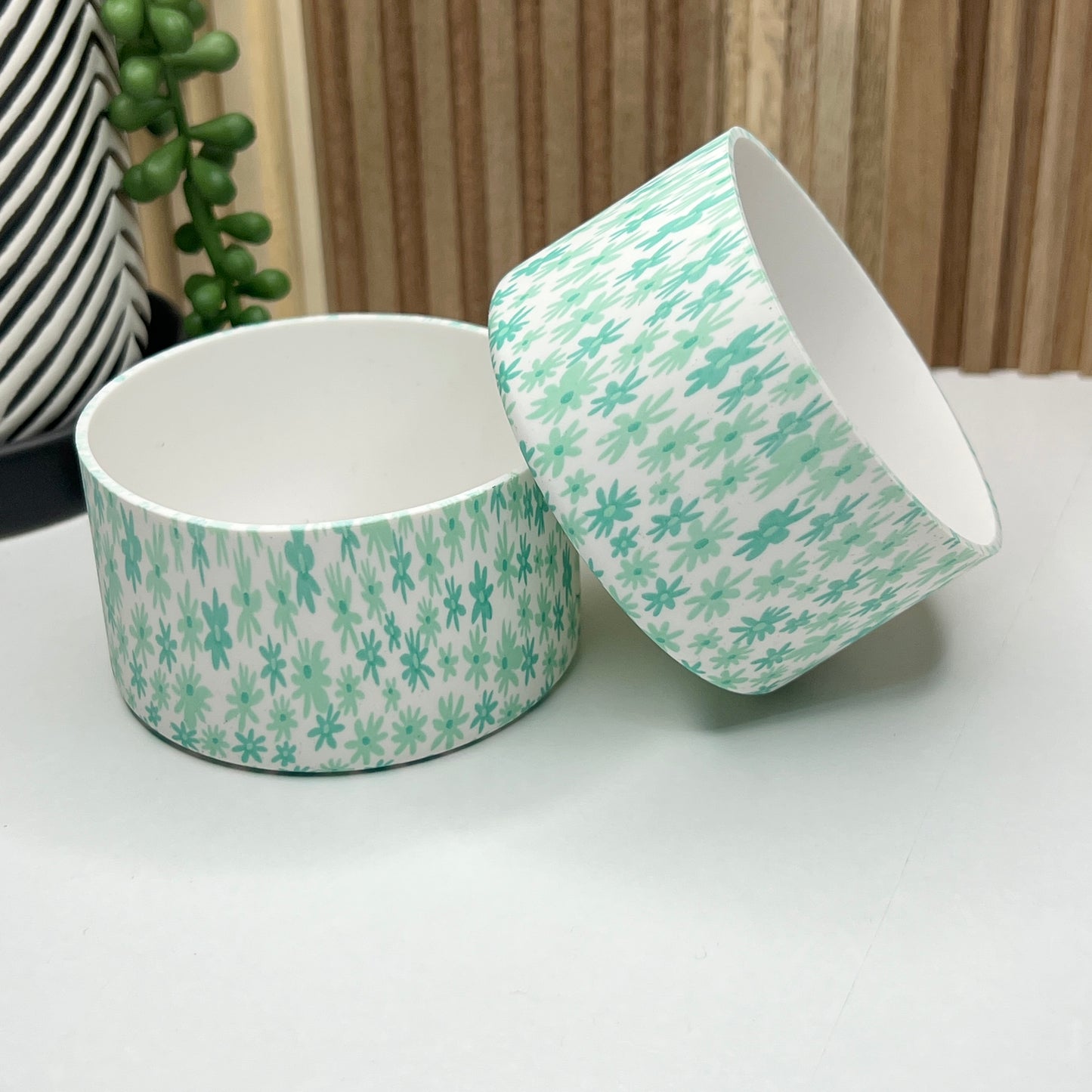 Aqua Daisy Tumbler Boot