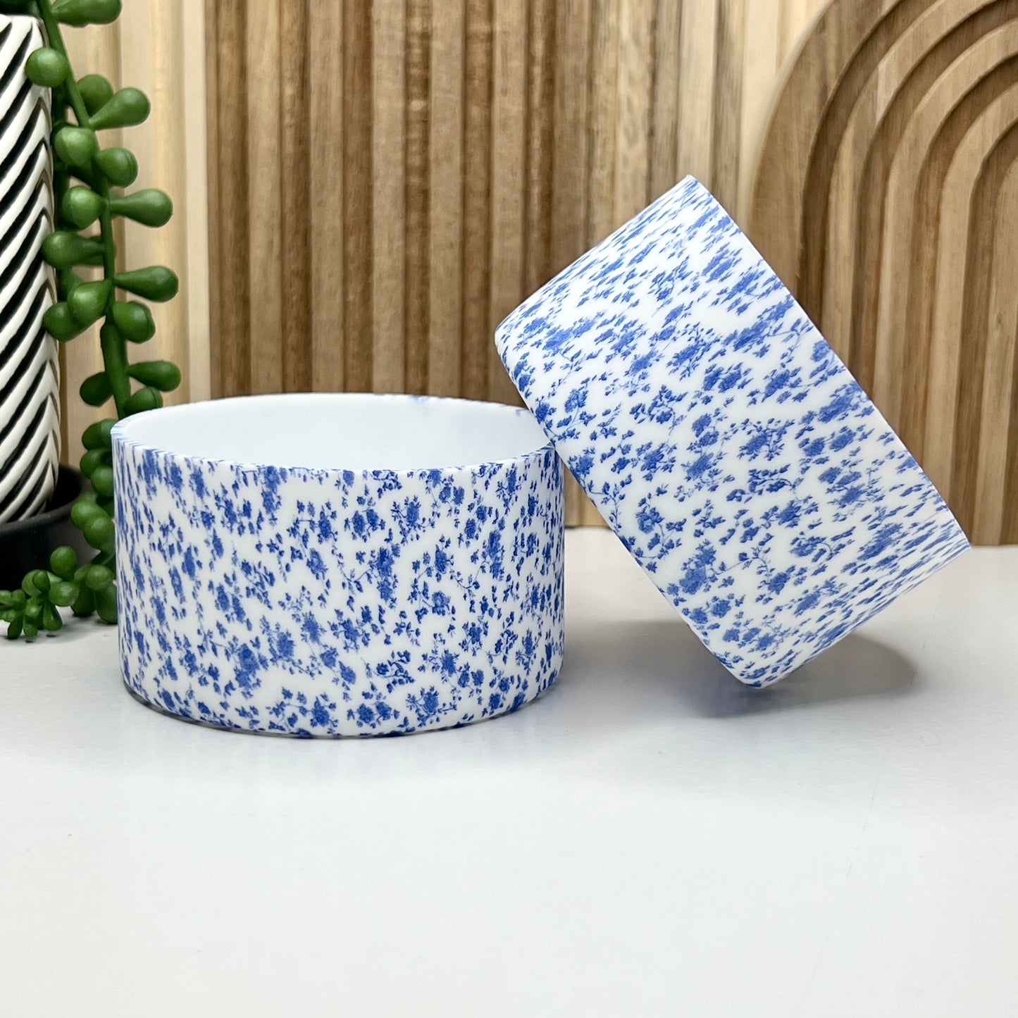 Blue Rosette Tumbler Boot