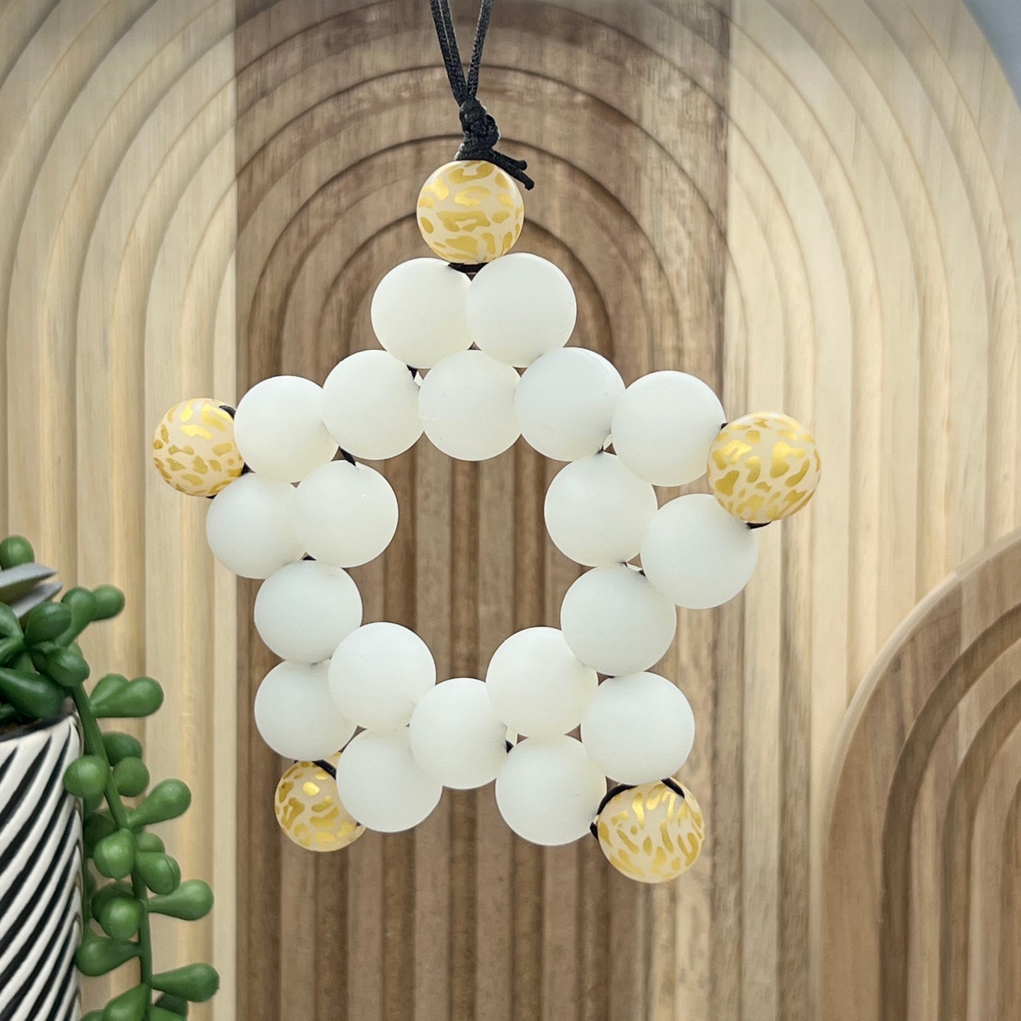 Glow Leopard Star Ornament