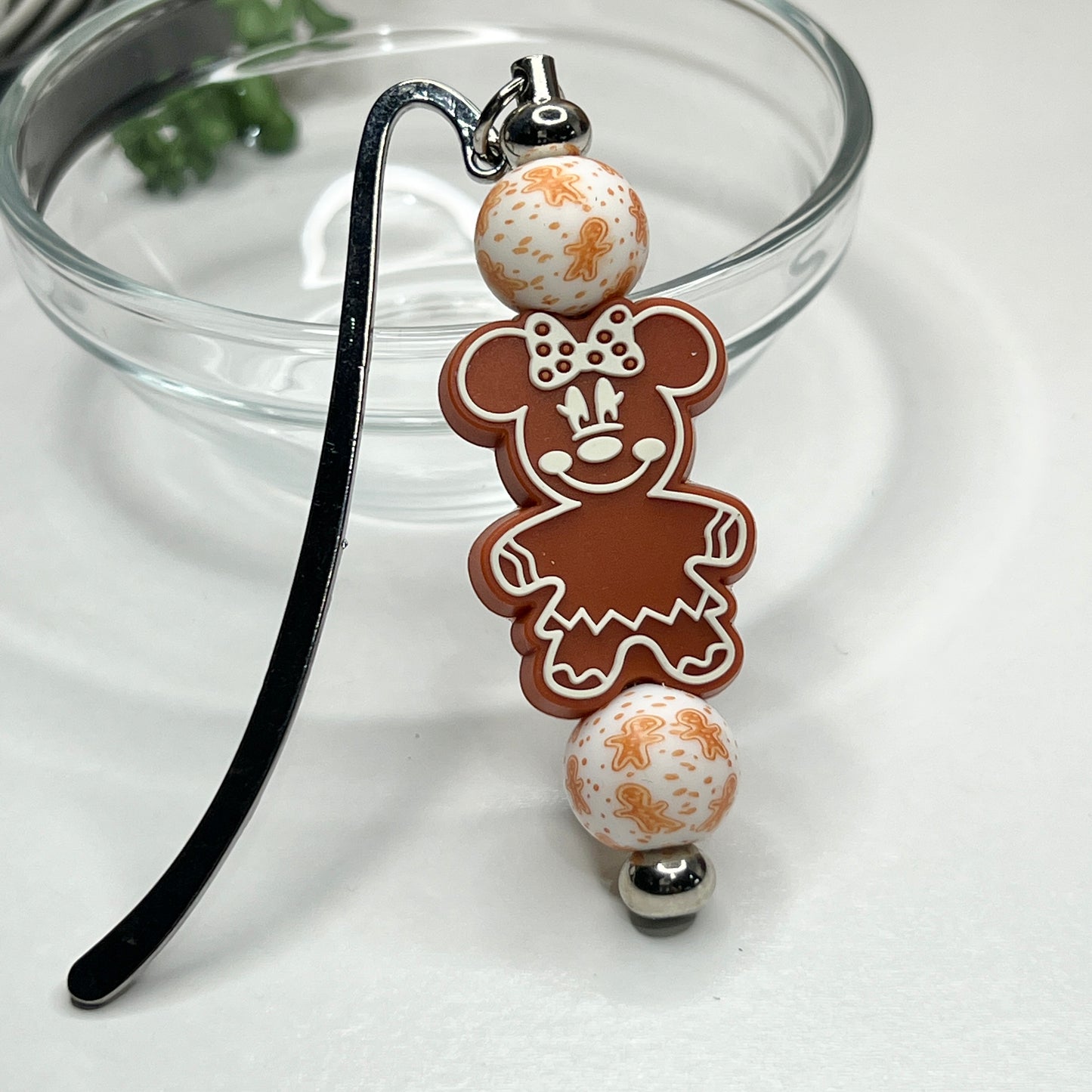 Ms Ginger Mouse Beaded Bookmark
