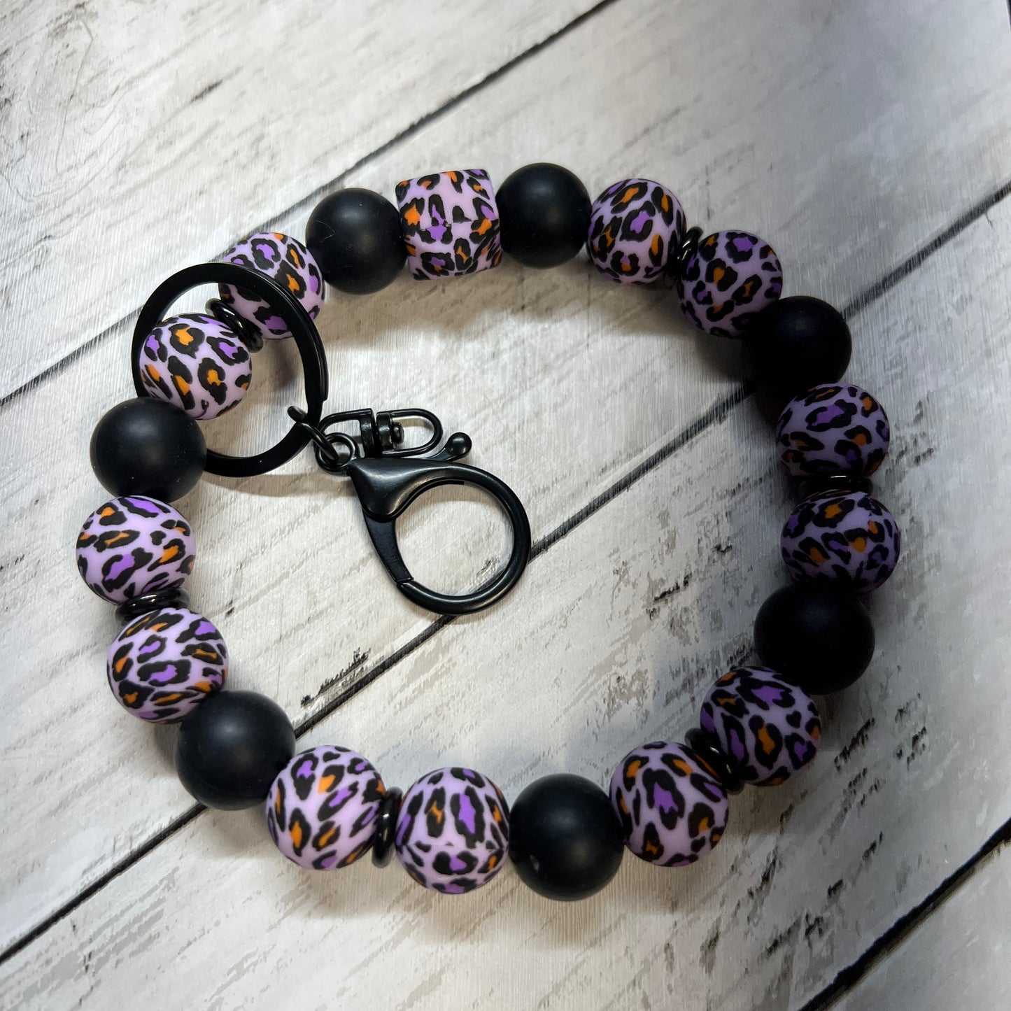 Halloween Leopard Wristlet