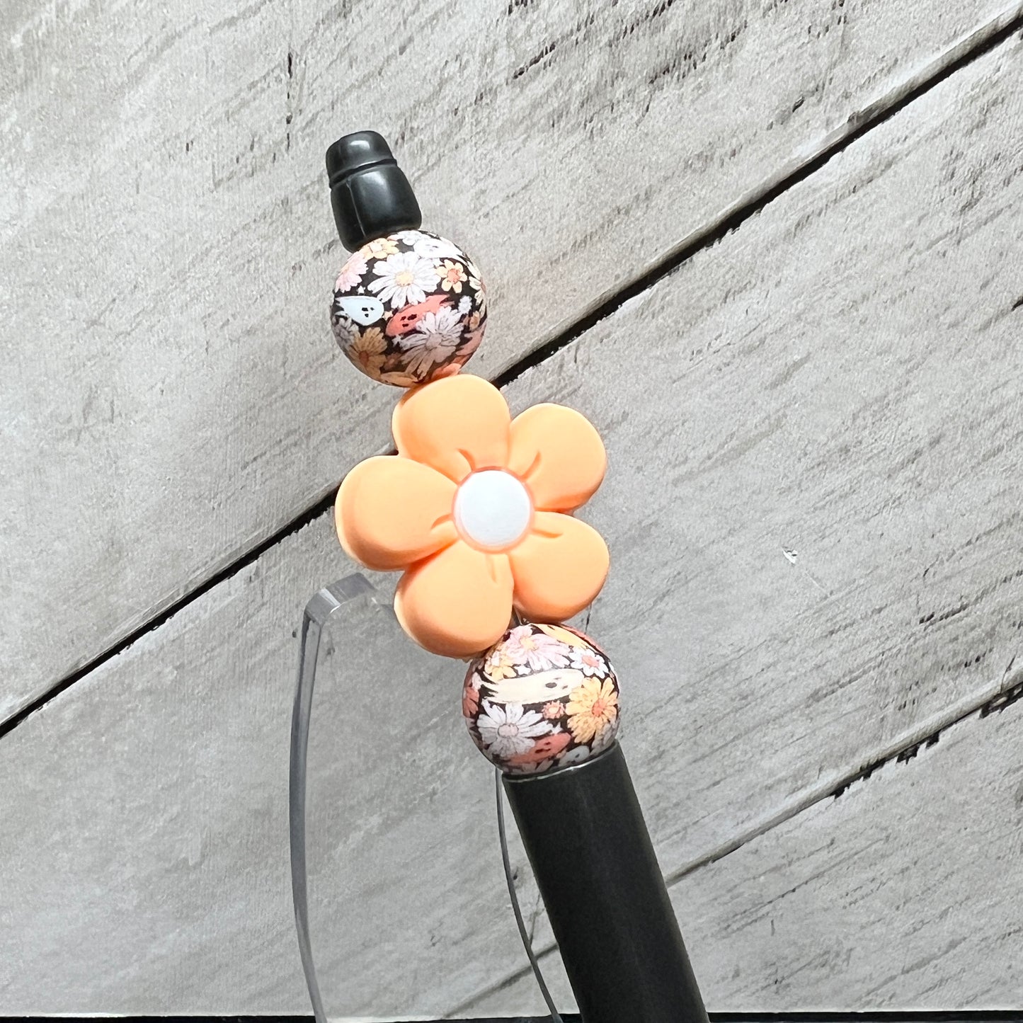 Orange Ghost Garden Plastic Pen