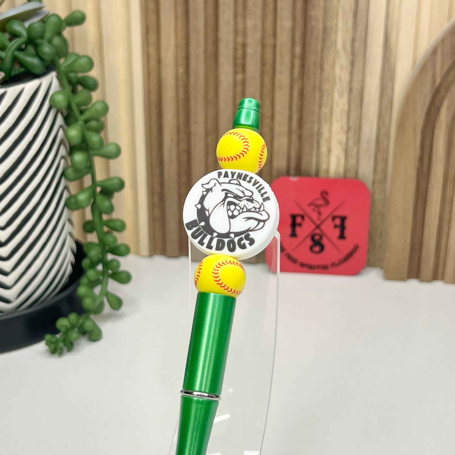 Bulldog Softball Plastic Pen