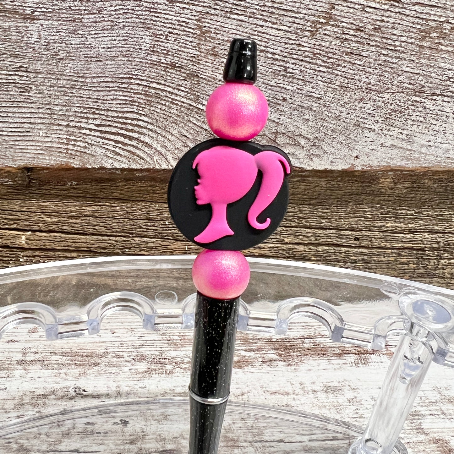 Pink Doll Plastic Pen