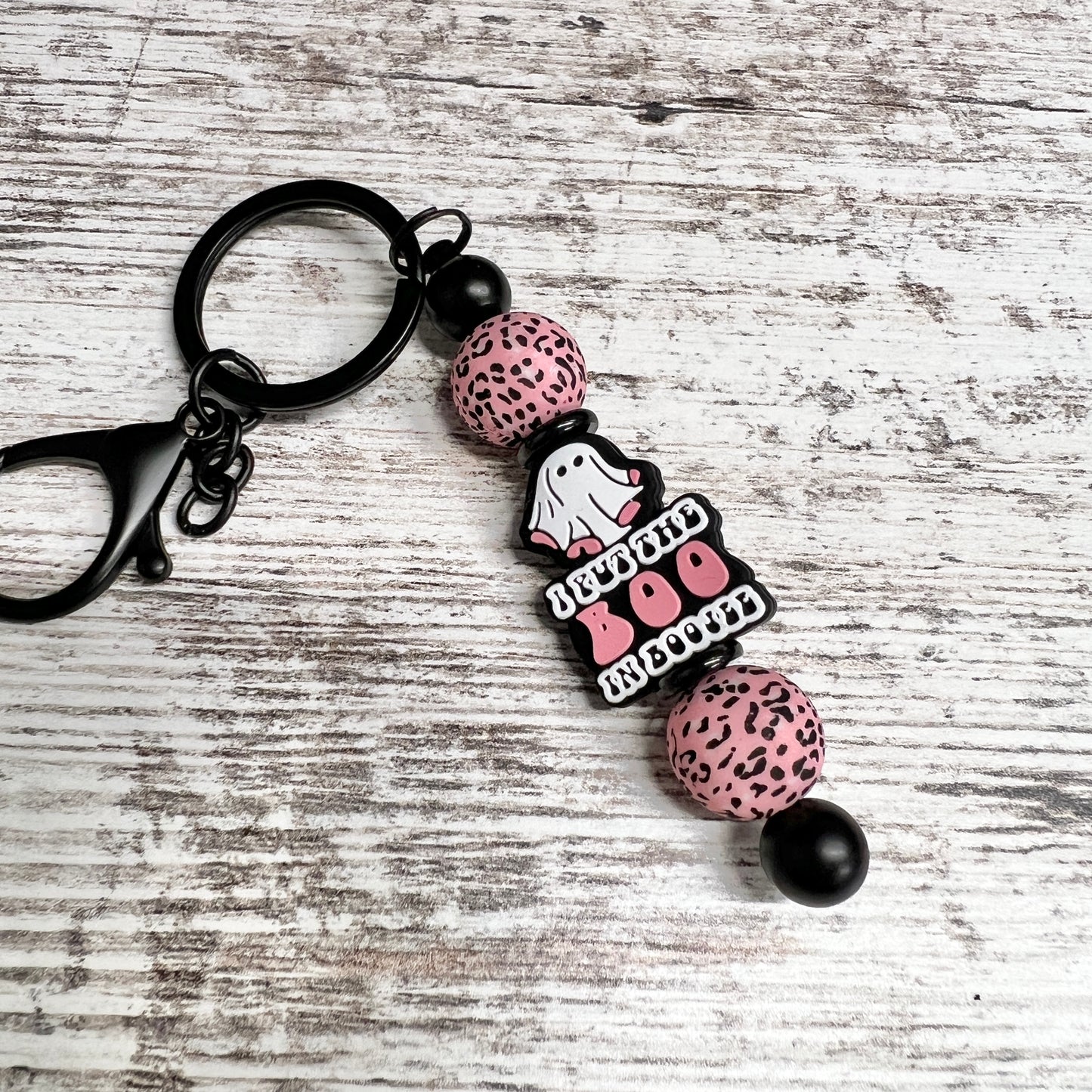 Boo In Boujie Black Keychain Bar