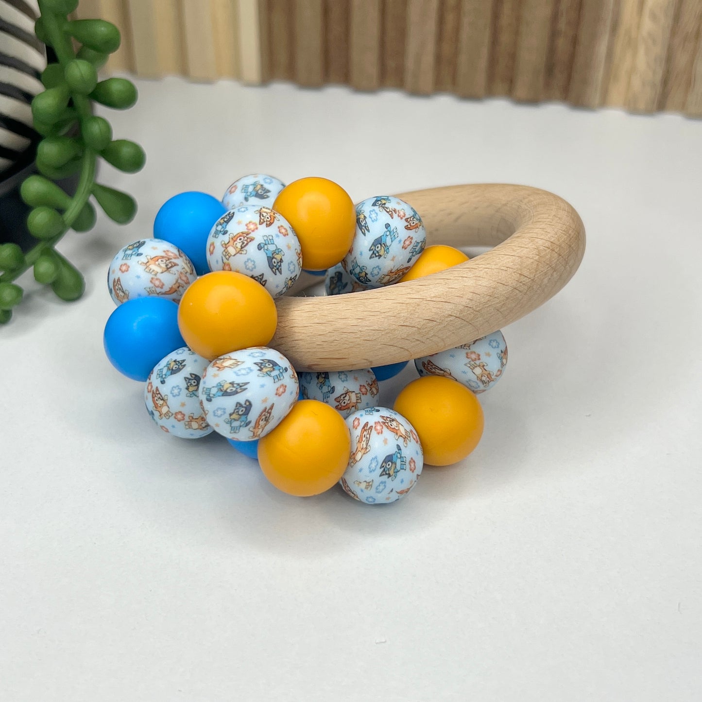 Blue & Orange Dog Ring Toy