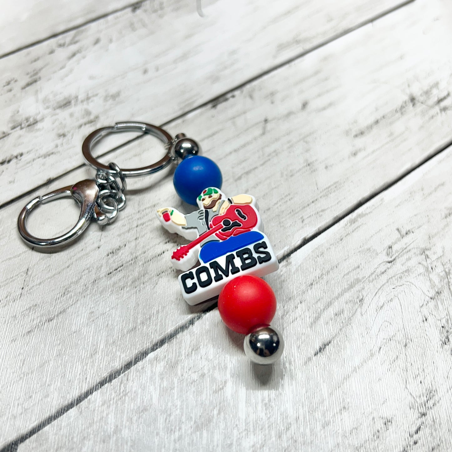 Combs Silver Keychain Bar