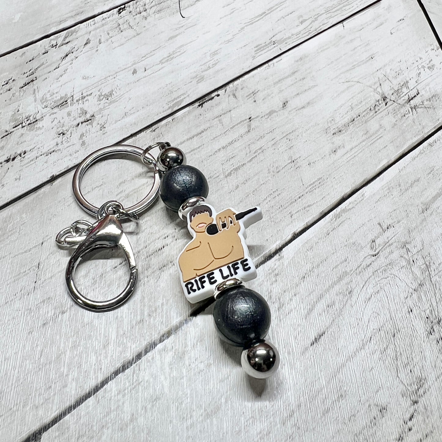 Rife Life Silver Keychain Bar