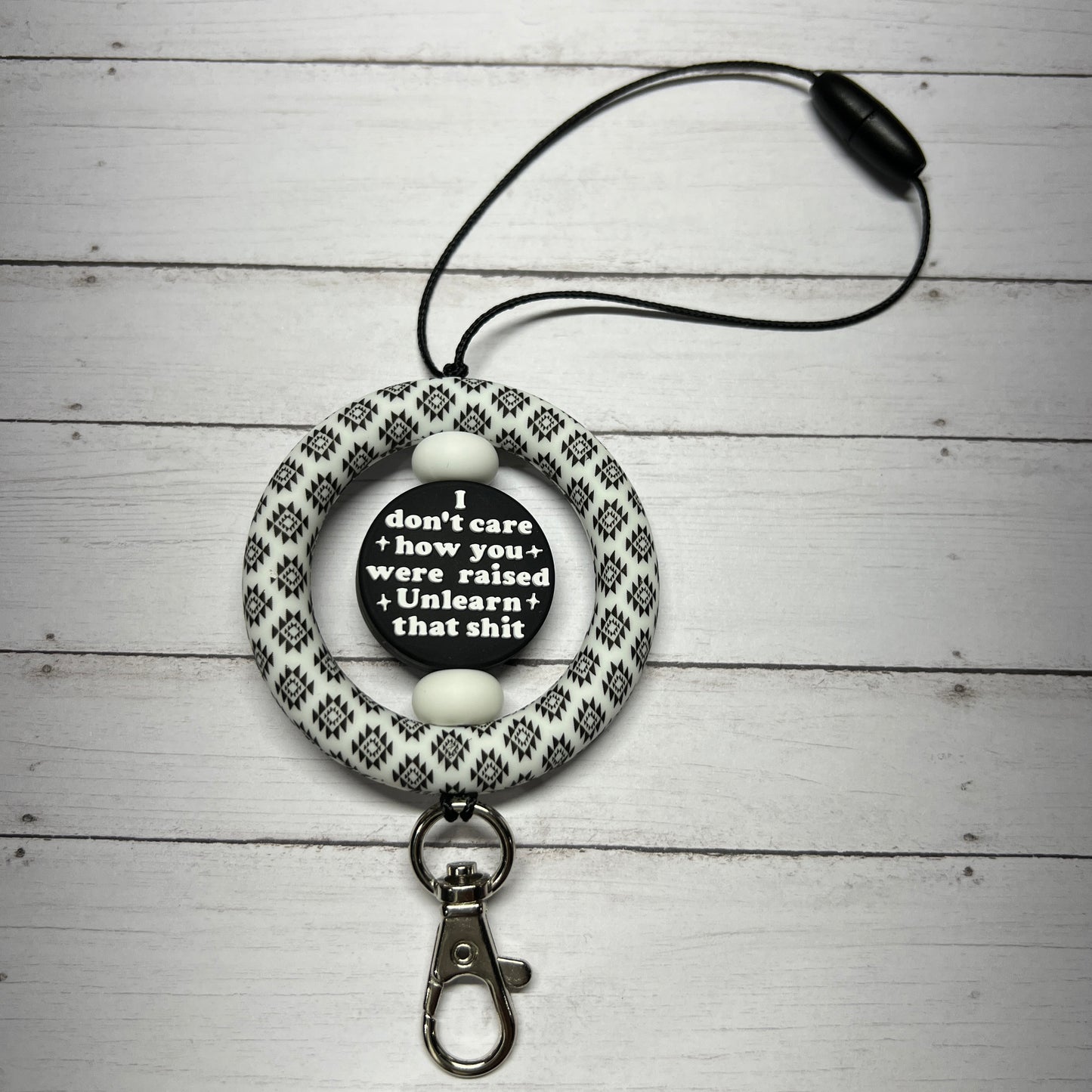 Black Aztec Unlearn That S**T Car Charm