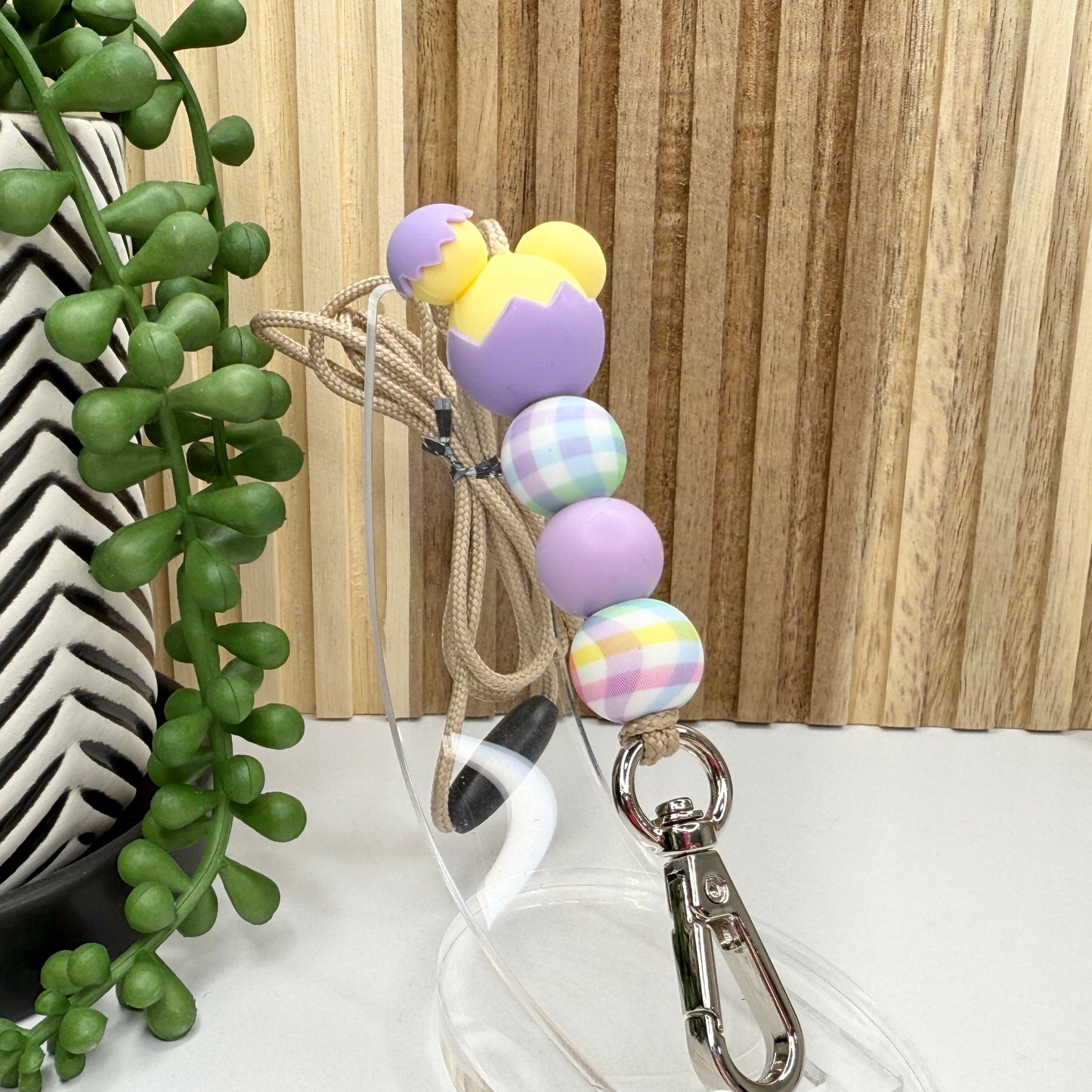 Purple Mouse Egg Lanyard