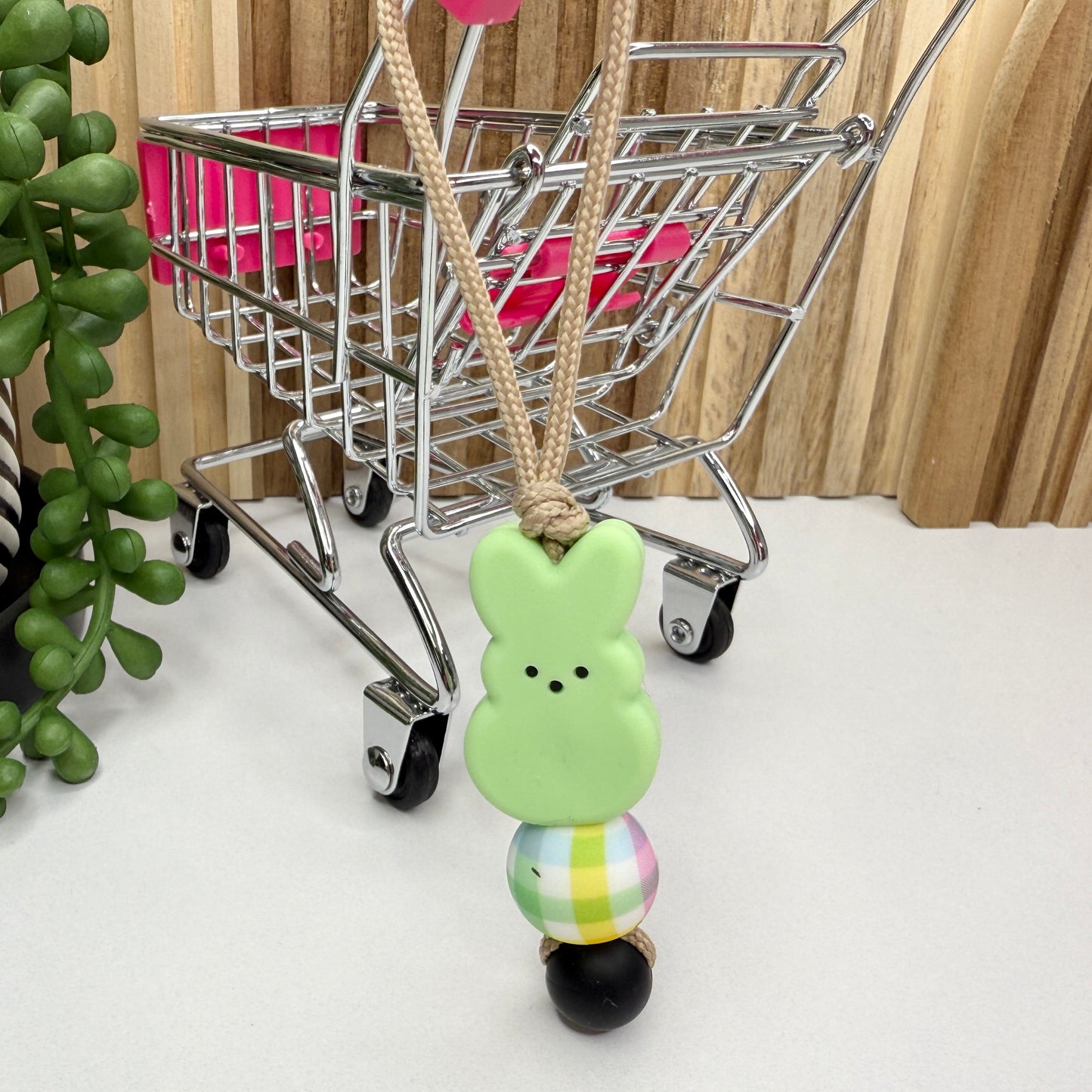 Green Peeps Zipper Charm