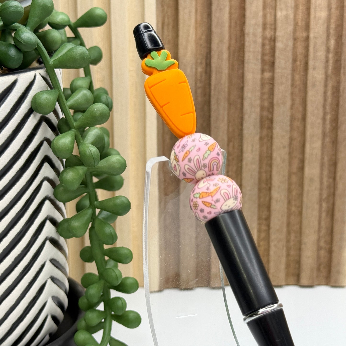 Carrots & Rainbows Plastic Pen