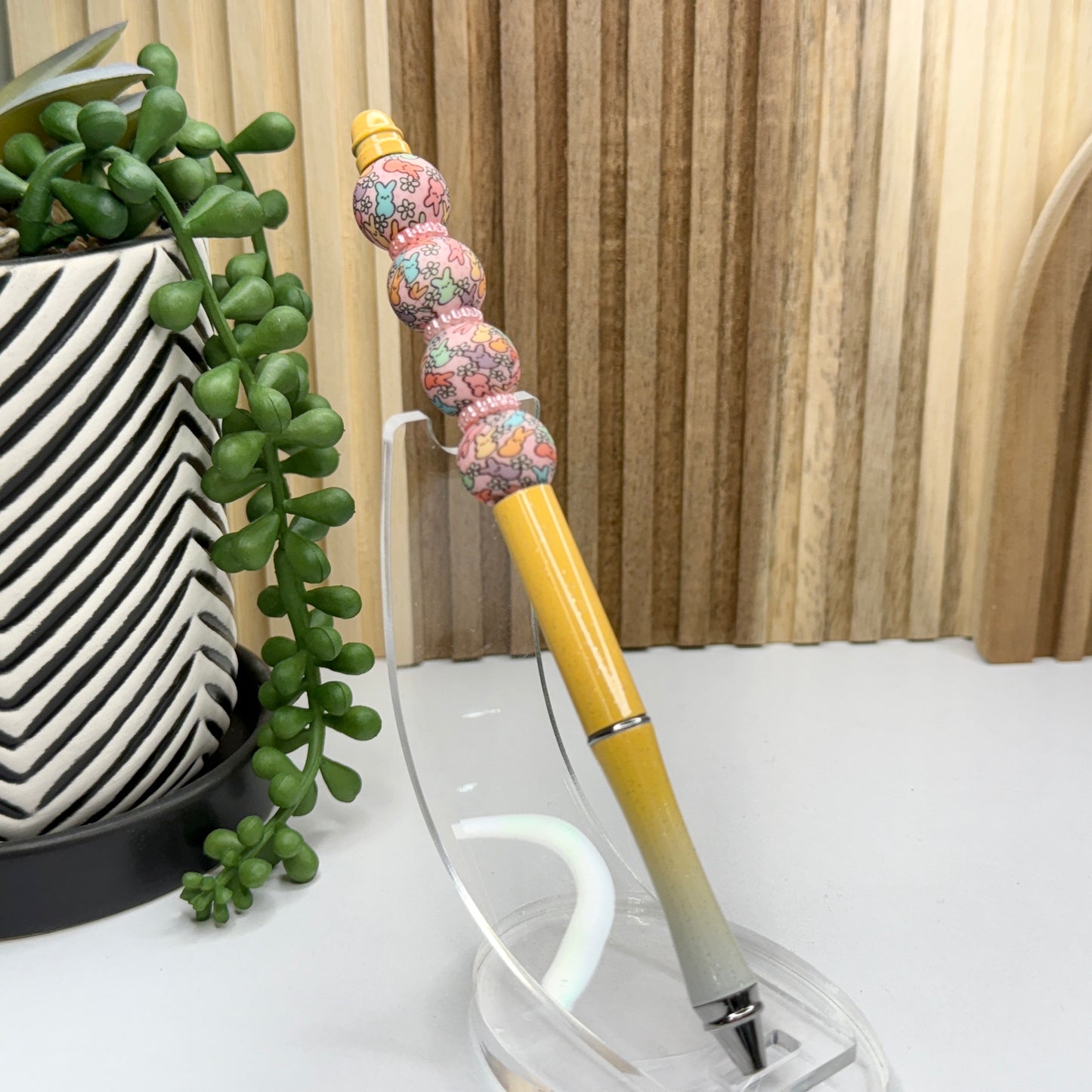 Peeps Yellow Ombre Metal Pen