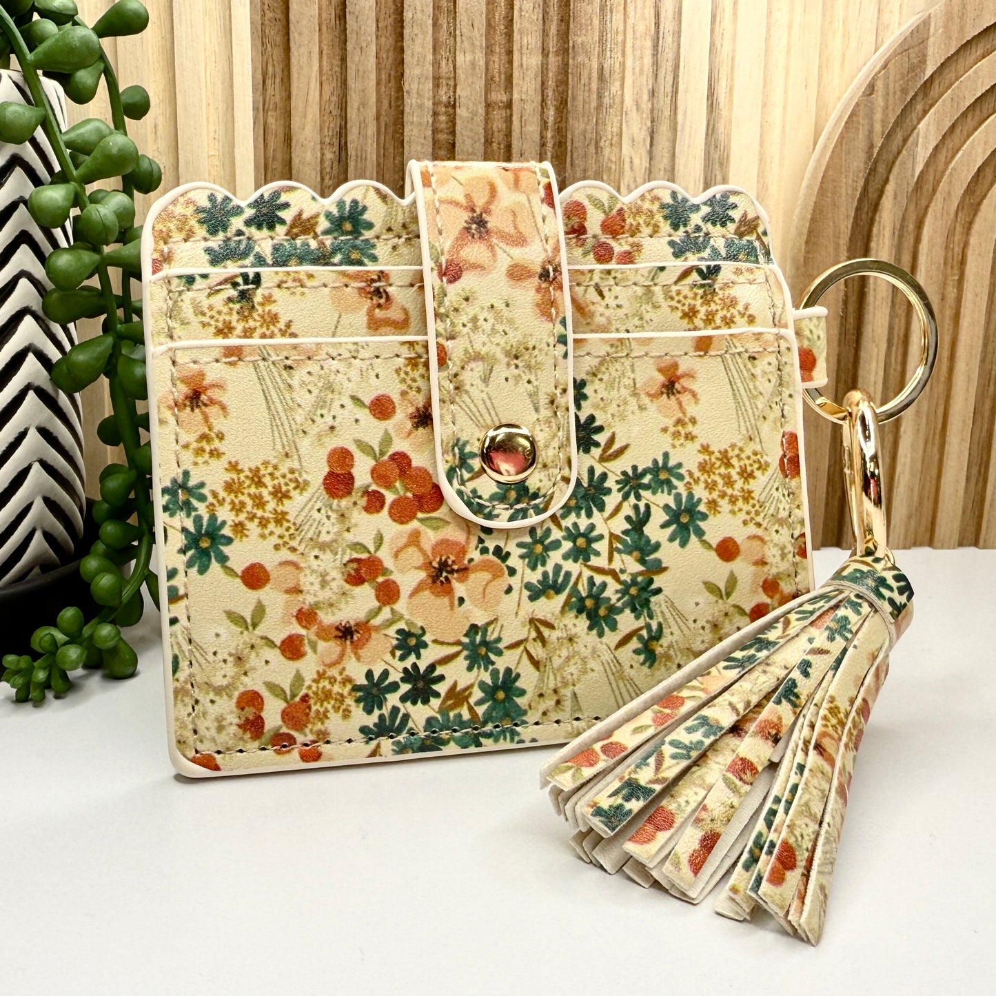 Wildflowers Wallet w/Tassel