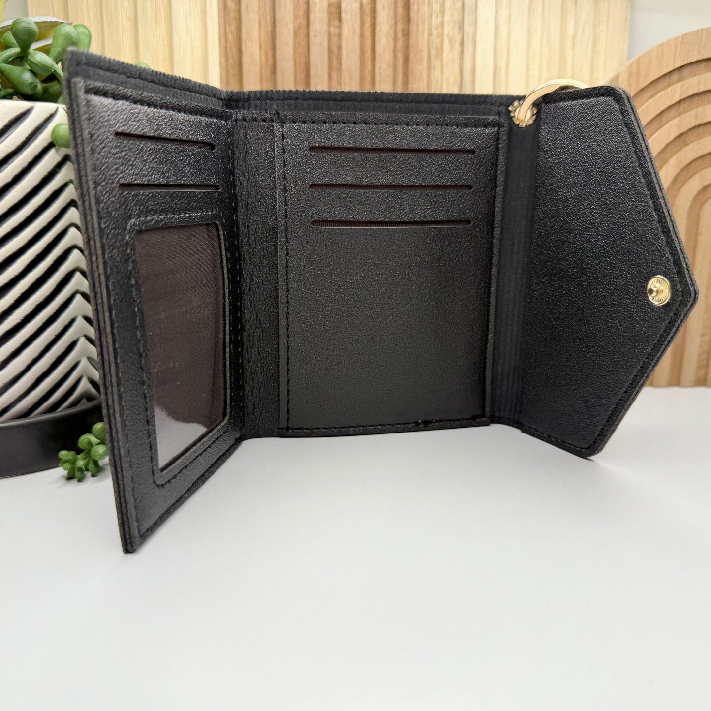 Dusky Blue Tri-Fold Wallet