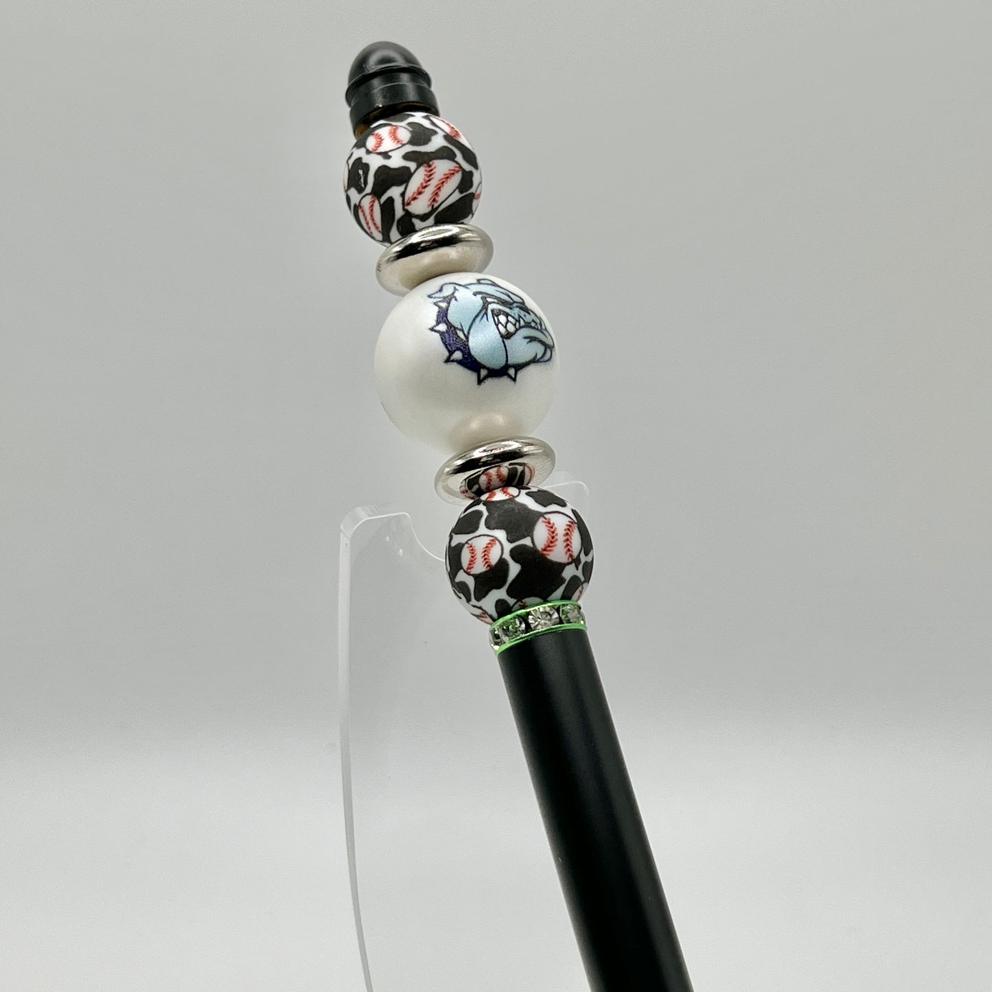 Bulldog Baseball Leopard Metal Pen