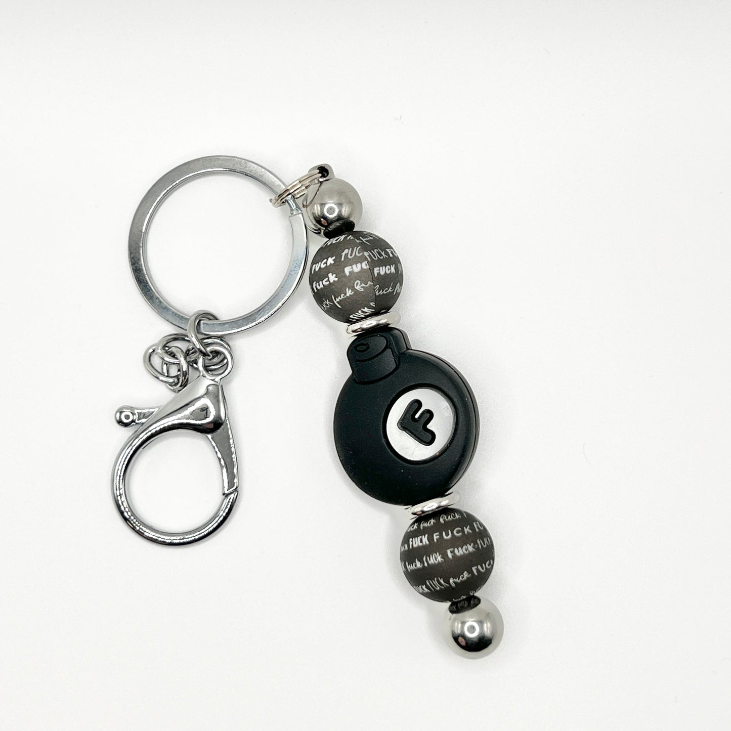 F Bomb Silver Keychain Bar