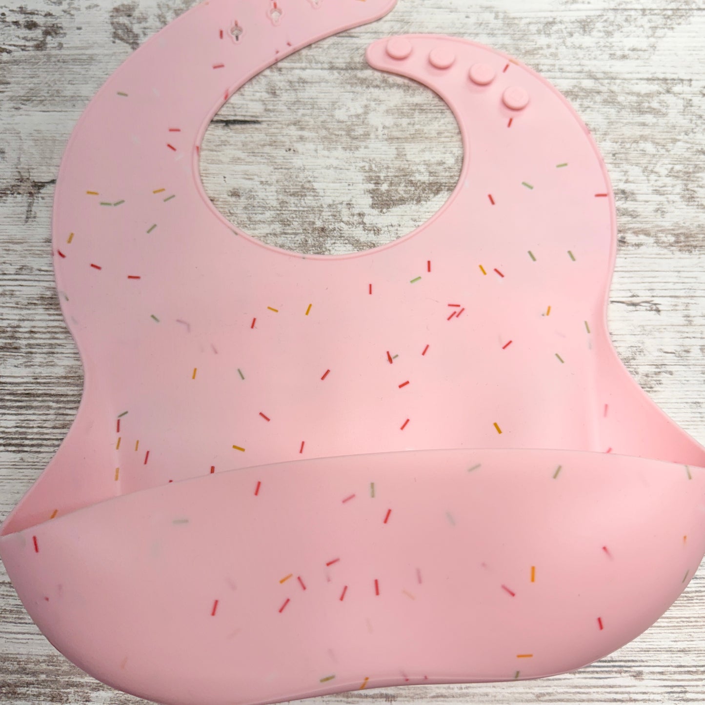 Silicone Bib | Pink Sprinkles