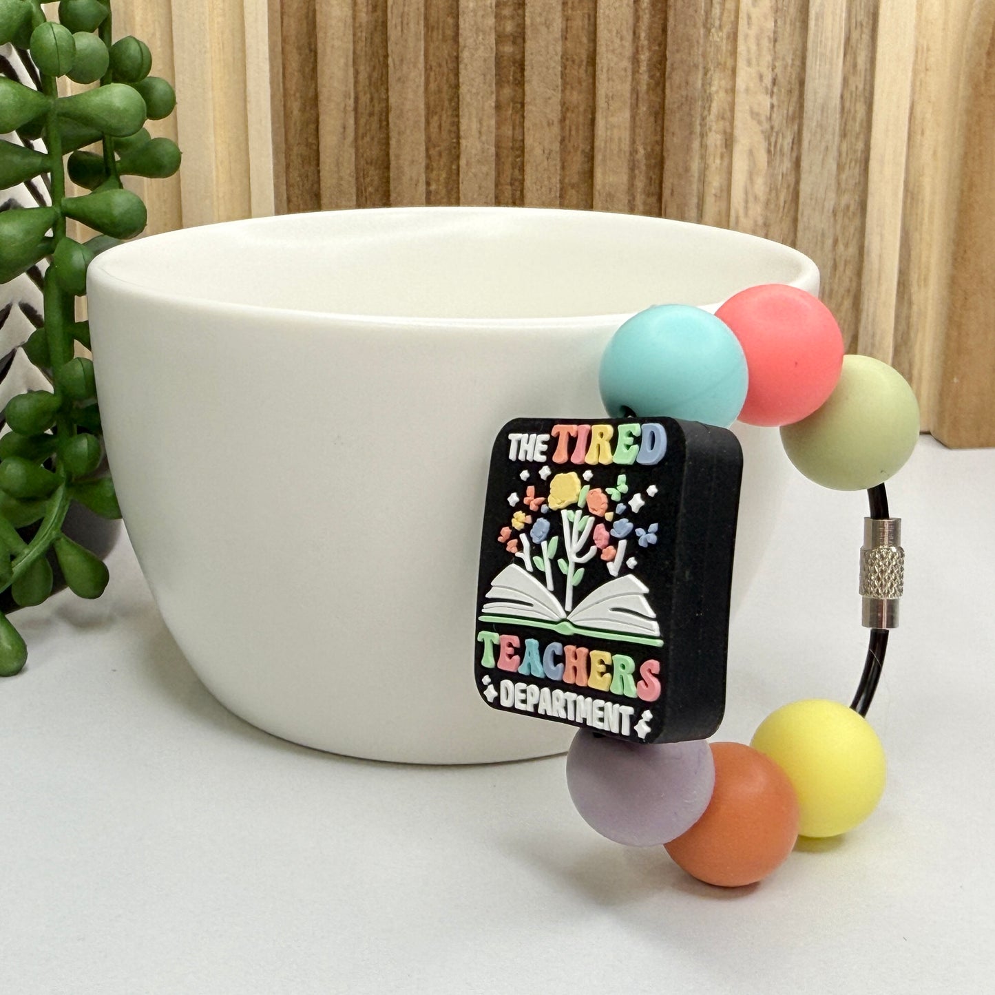 Tired Teachers Department Cup Charm