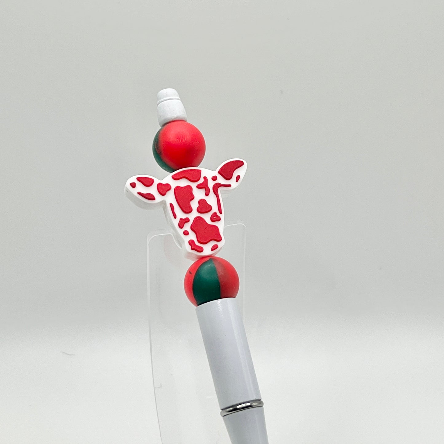 Christmas Cow Plastic Pen
