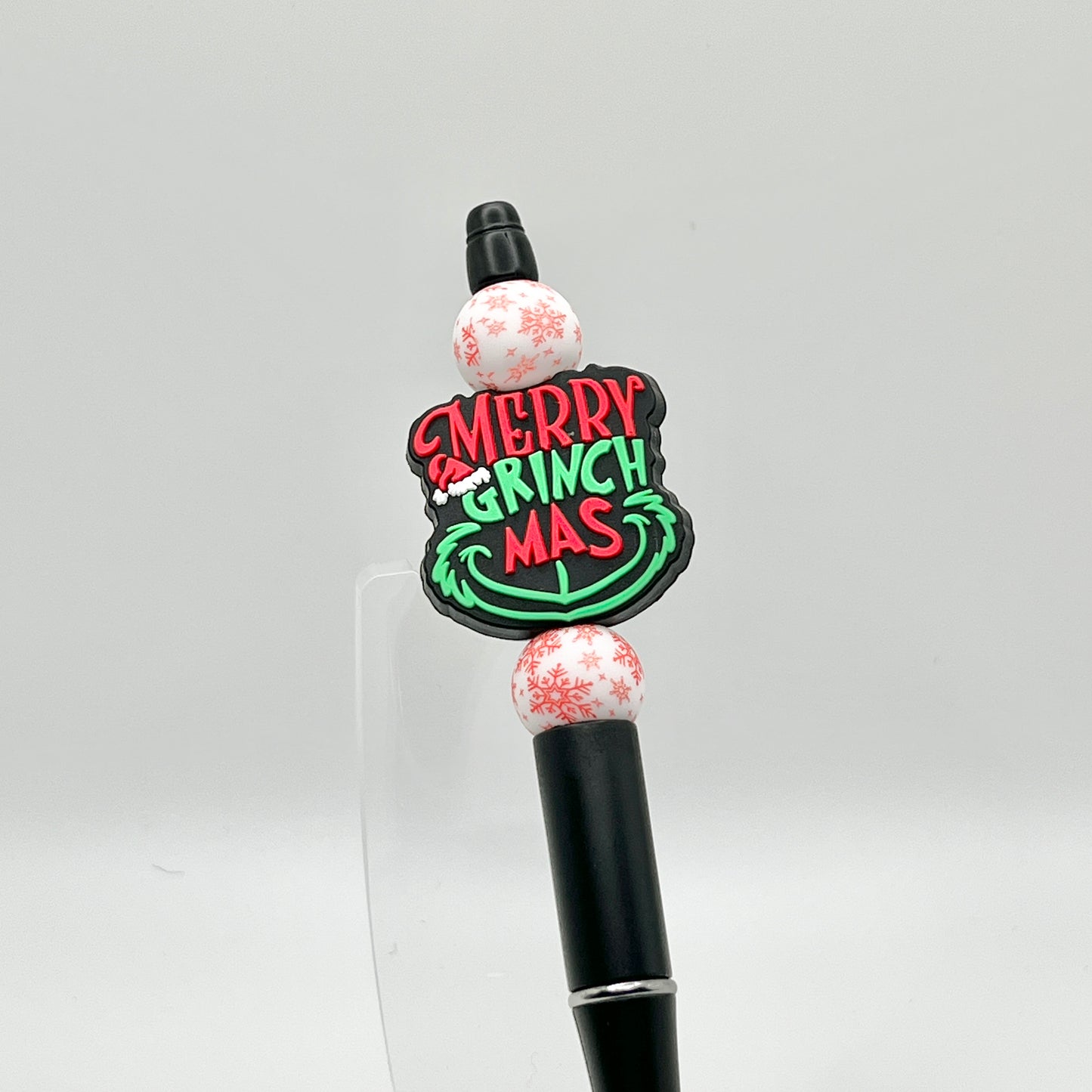 Snowflake Grinchmas Plastic Pen