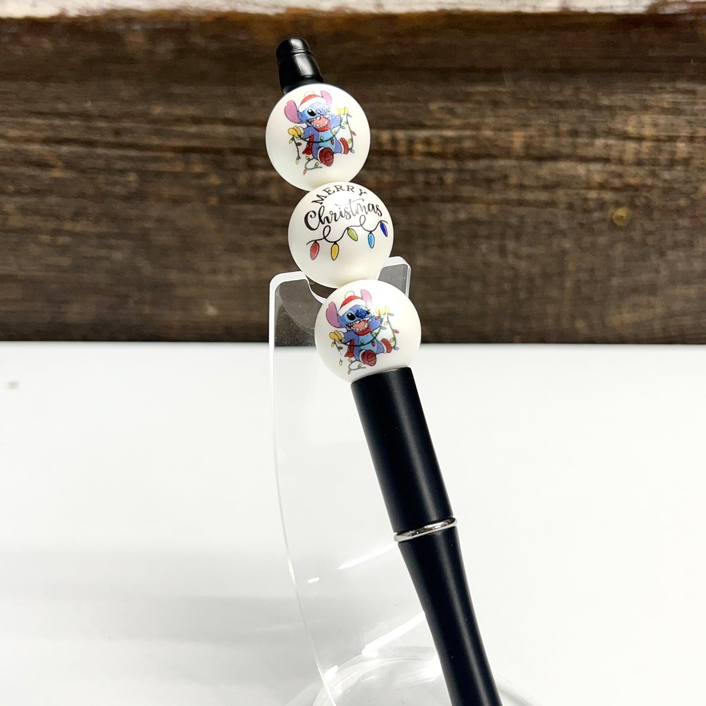 Christmas Blue Alien Plastic Pen