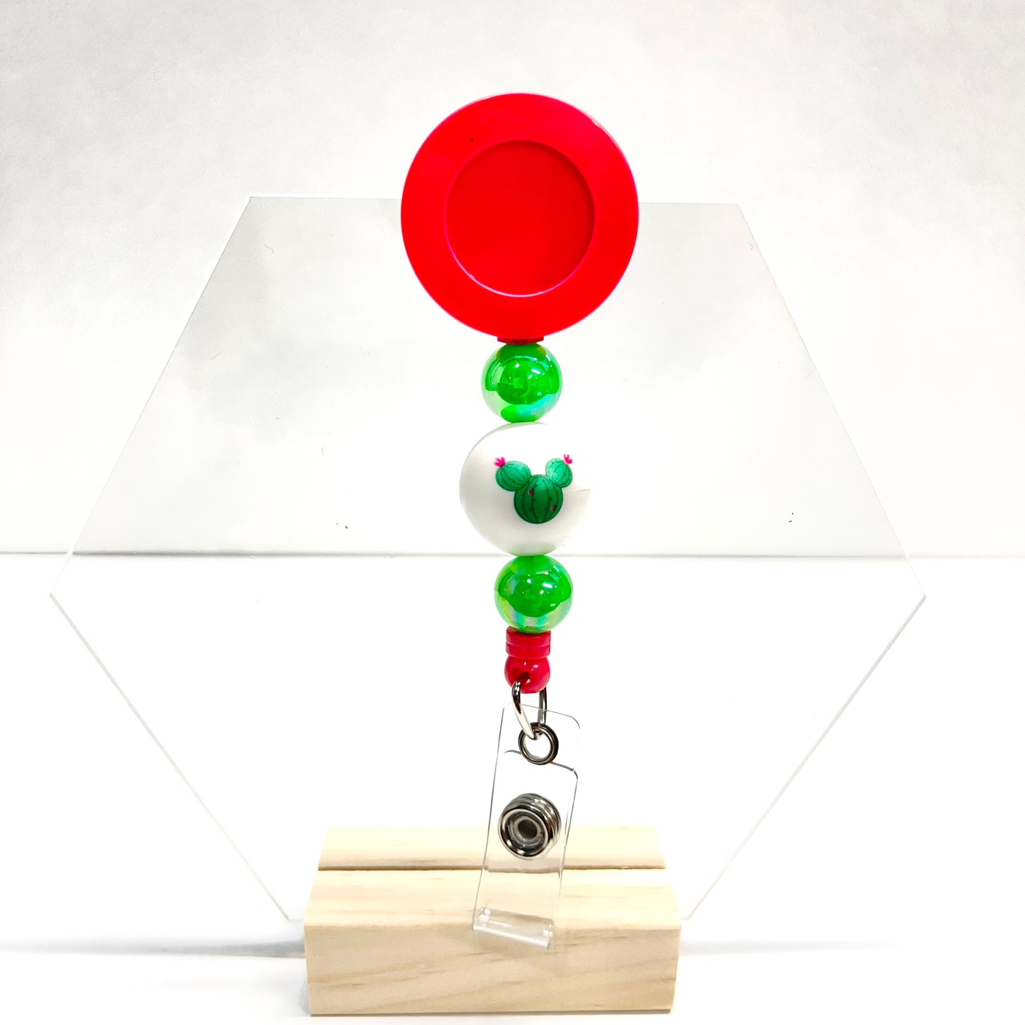 Mouse Head Badge Reel