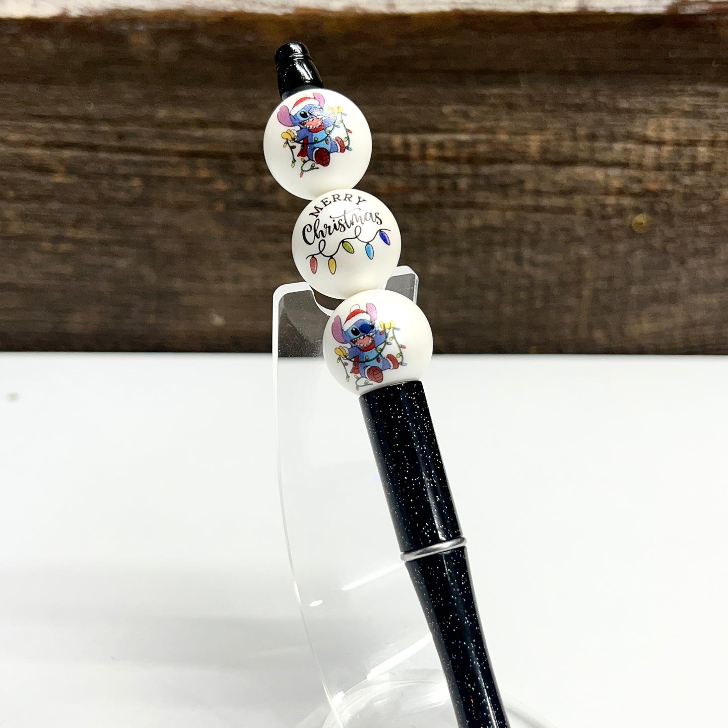 Christmas Blue Alien Plastic Pen