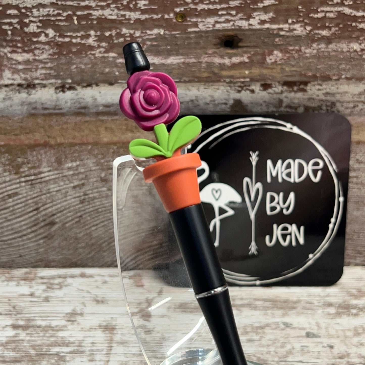 Purple Rose Dark Bloom Pen