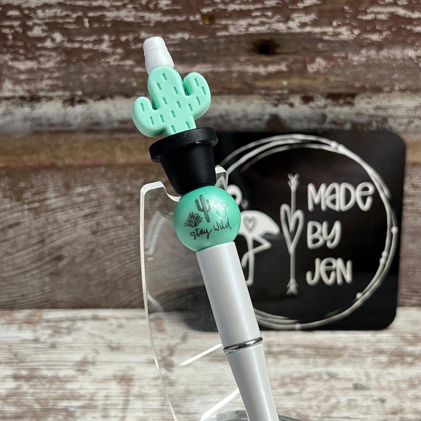 Stay Wild Cactus Plastic Pen