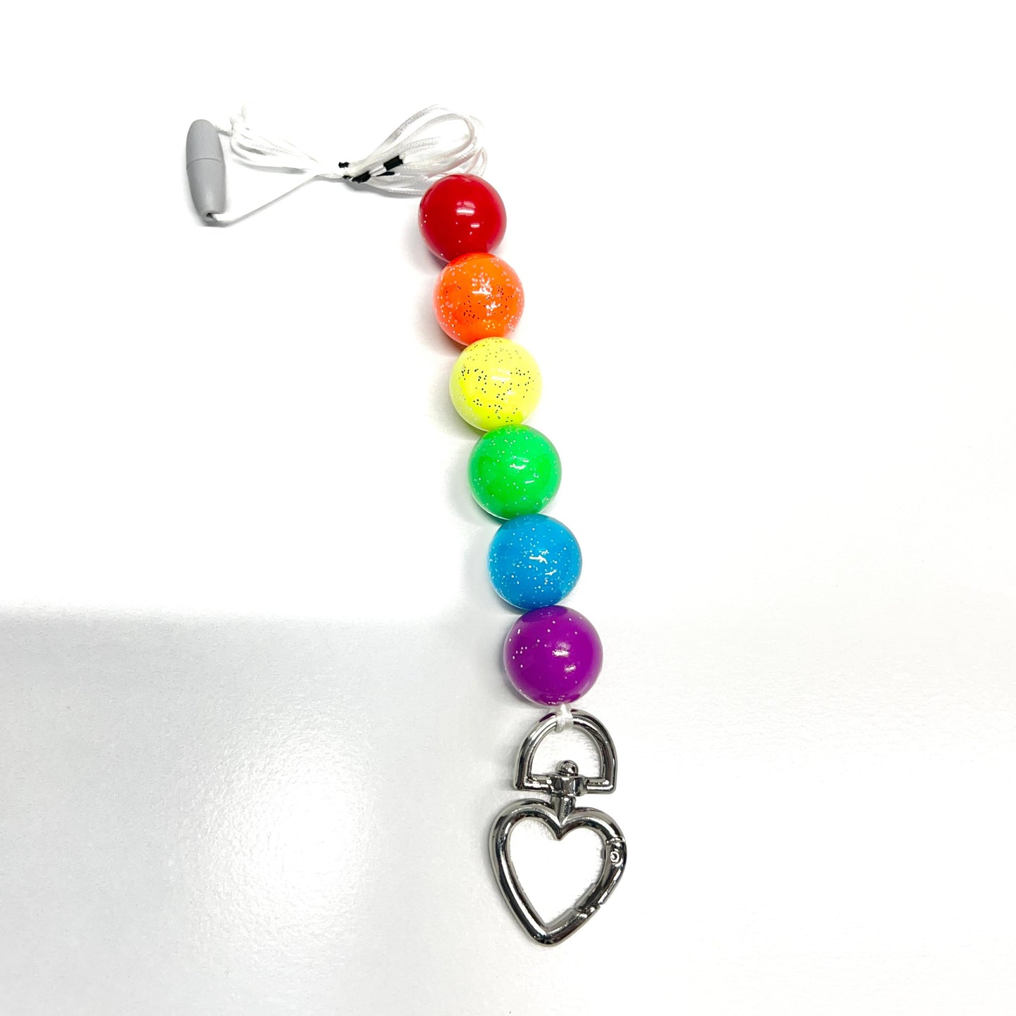 Glitter Rainbow Lanyard