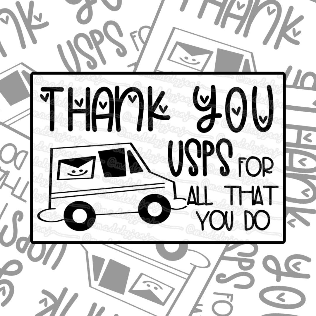 Than You USPS - Thermal Label Design