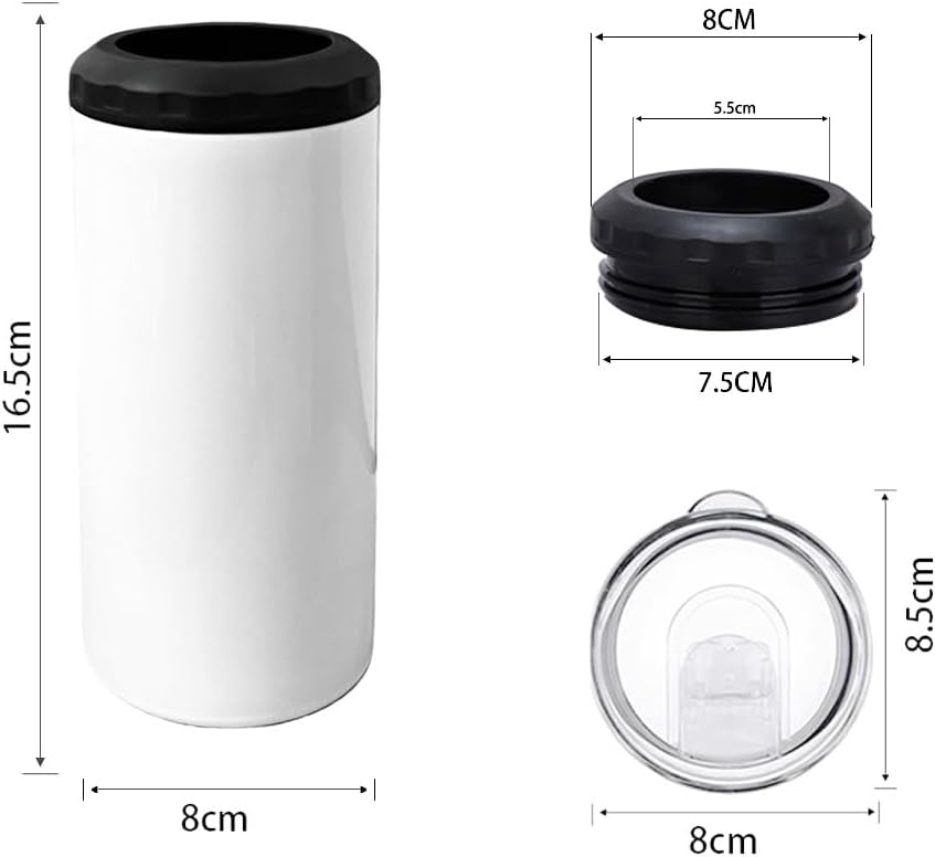 4 in 1 Stainless Can Koozie