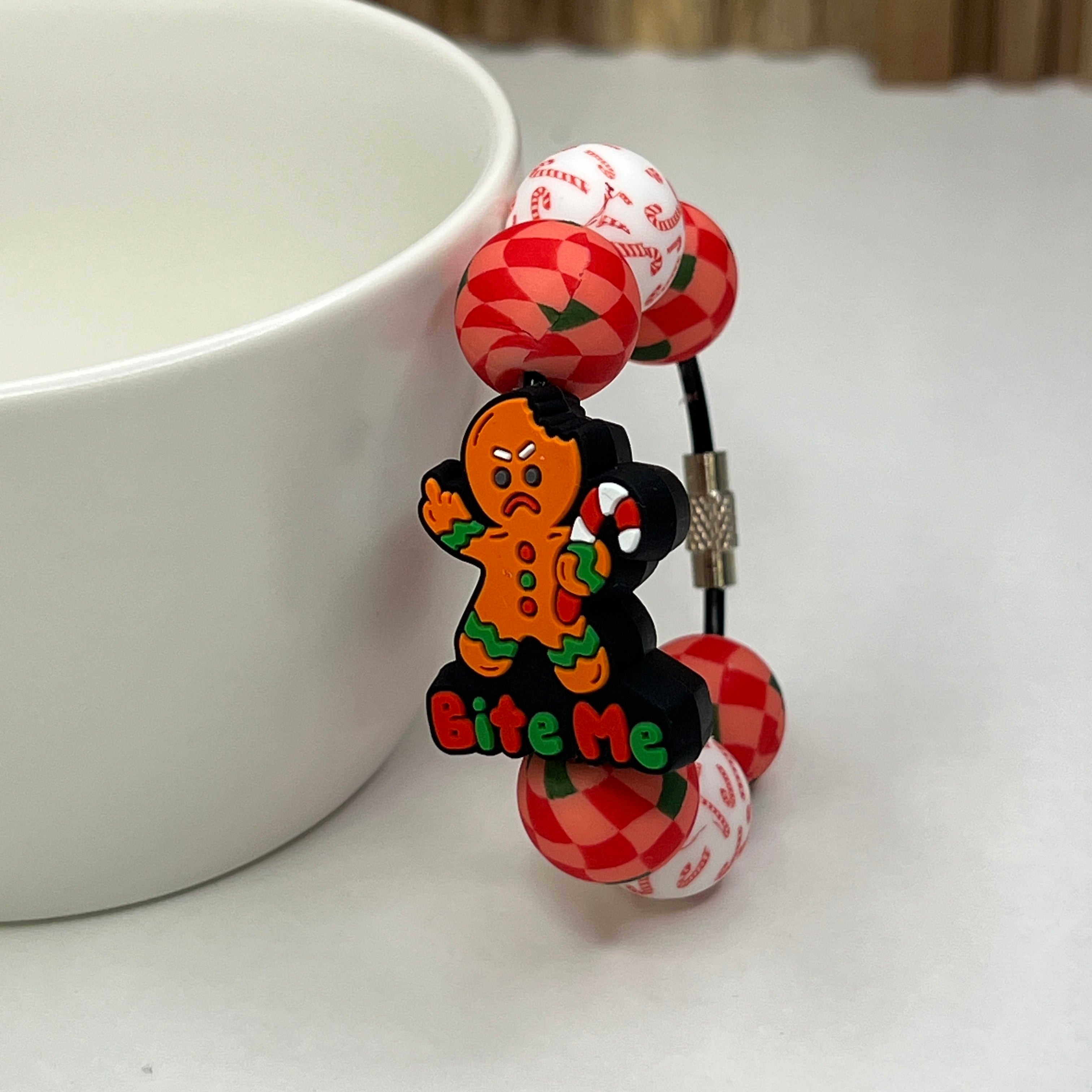 Bite Me Gingey Cup Charm