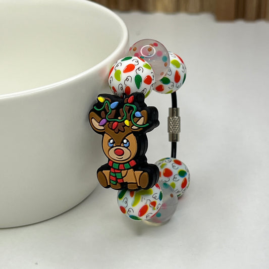 Reindeer Cup Charm