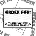 Floral Order - Thermal Label Design